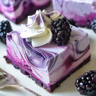 Blackberry Cheesecake Slice