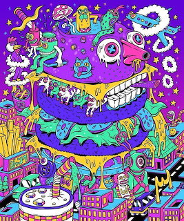 Psychedelic Monster Illustration