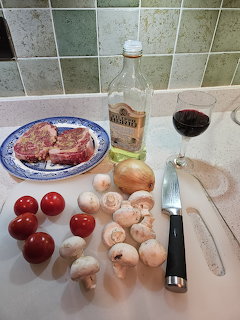 Steak and Cooking Ingredients