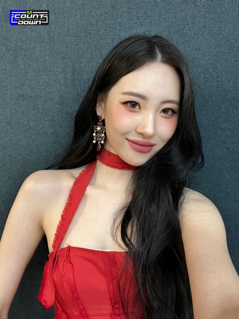 Sunmi Red Dress Portrait