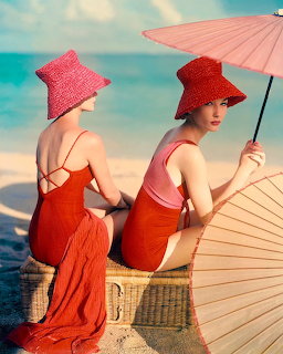 Red Parasols by Louise Dahl-Wolfe