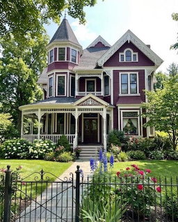 Victorian Mansion with Garden
