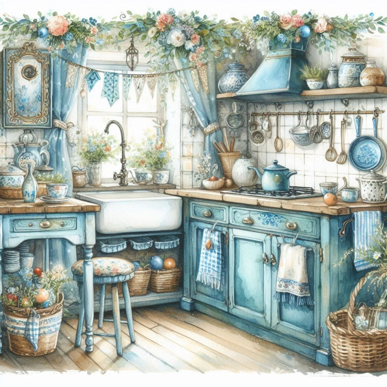 Country Kitchen Cottage Interior