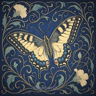 Vintage Butterfly Art