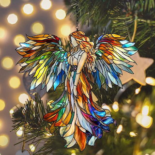 Angel Suncatcher Christmas Ornament