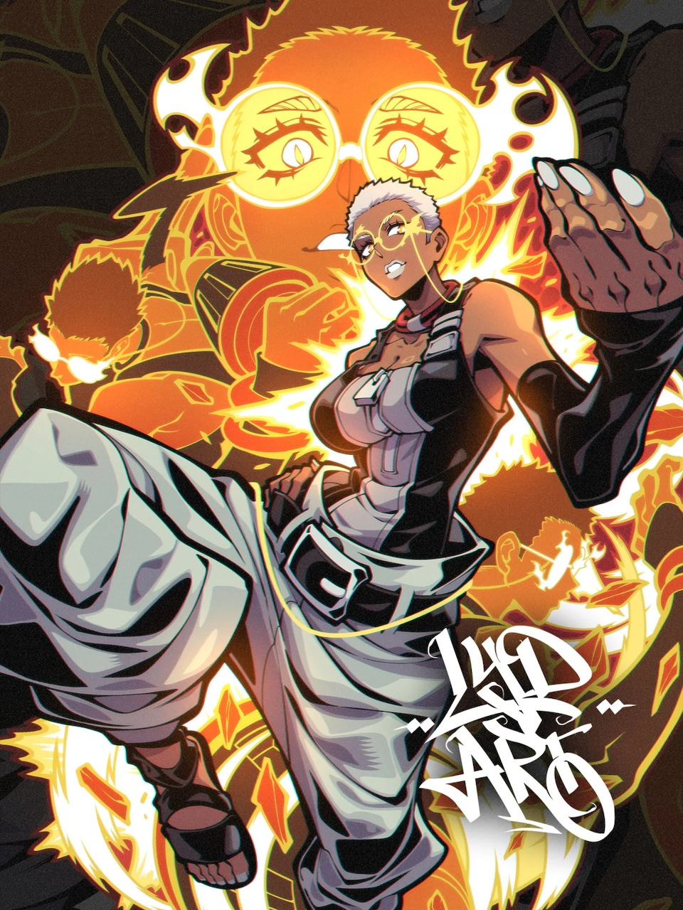 Anime character Semiu from Gachiakuta in a stylized pose