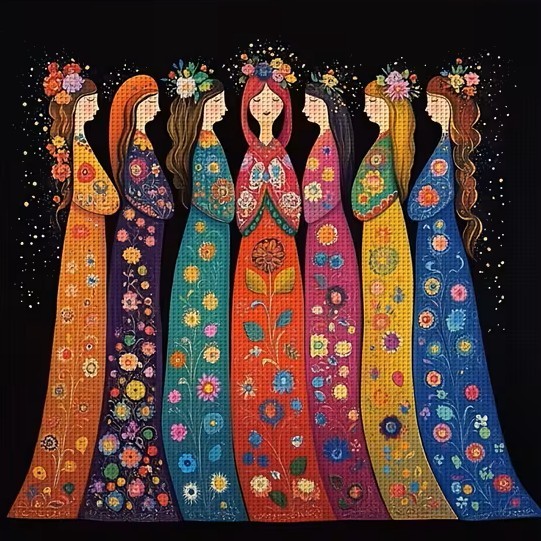 Floral Women Illustration