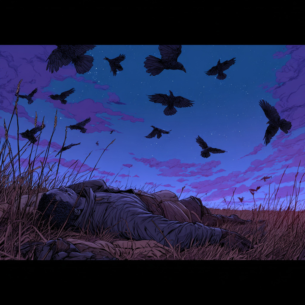 Figure in Twilight Field