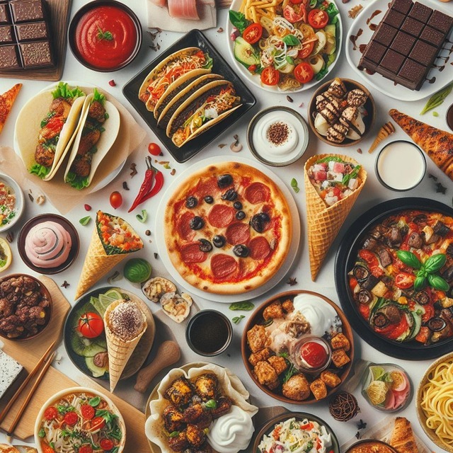 Variety Food Spread