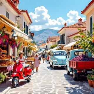 Greek Village Street