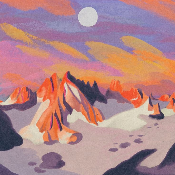 Mountain Sunset Landscape