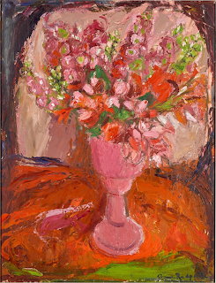 Pink Flowers by Anne Redpath