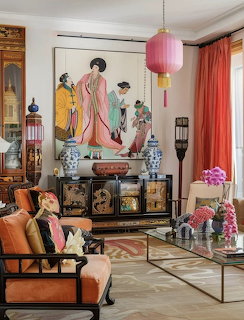 Chinese Inspired Living Room
