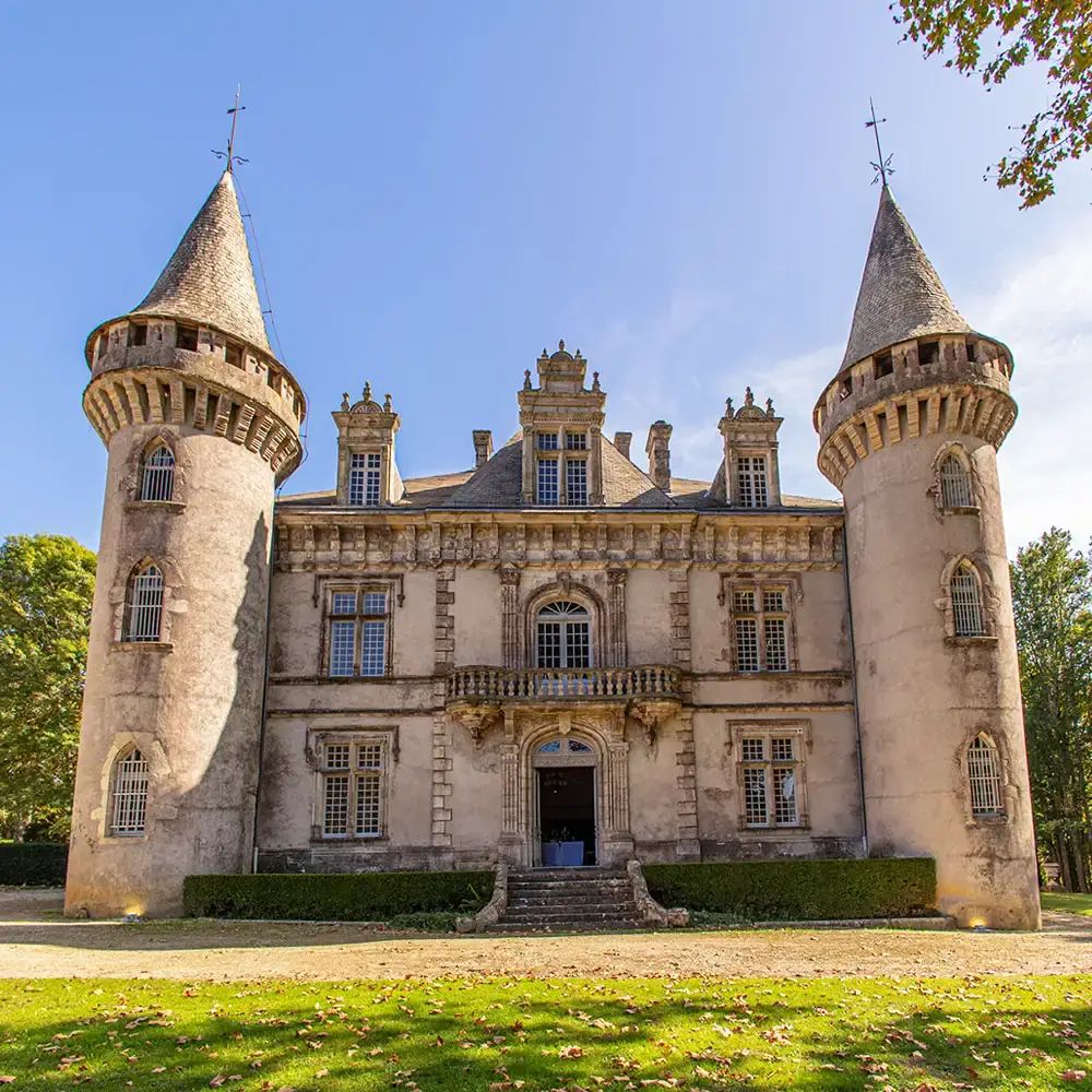 French Château with Twin Towers
