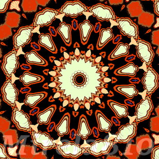 Orange Mandala Pattern