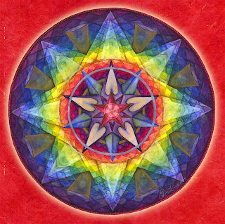 Rainbow Star Mandala