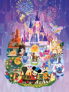 Disney Castle Characters Collage