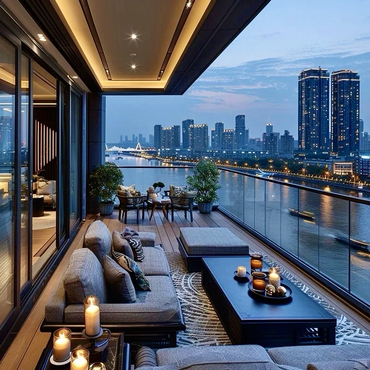 Luxury Penthouse Terace River View