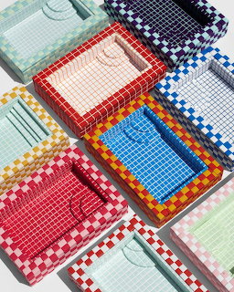 Checkered Pattern Trays