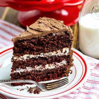 Chocolate Layer Cake Slice