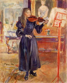 Woman Playing Violin Interior