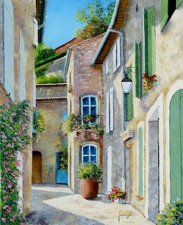 Provence Village Street Scene