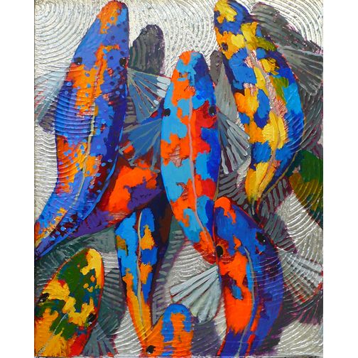 Abstract Koi Fish
