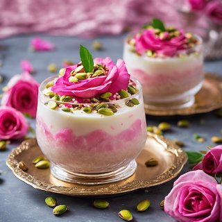 Rose Pistachio Dessert