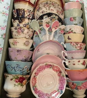 Vintage Floral Tea Cups