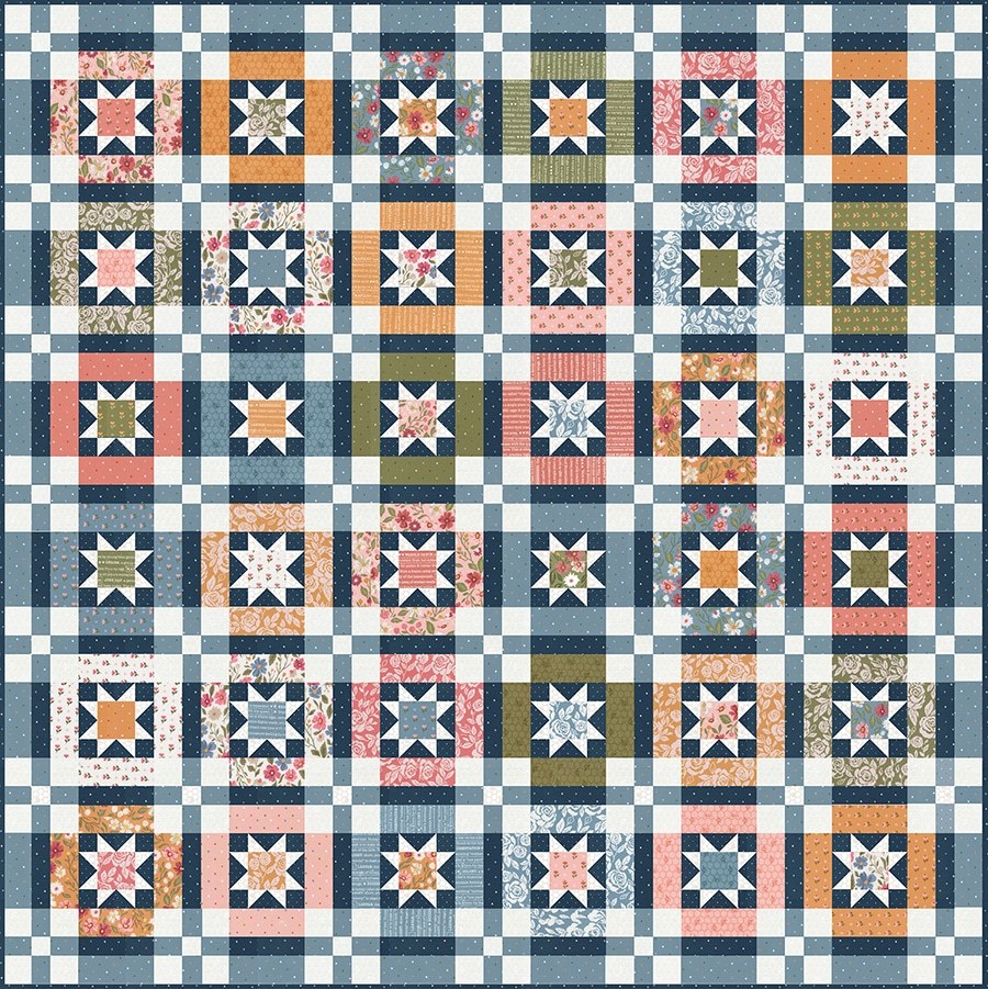 Patchwork Quilt Star Pattern