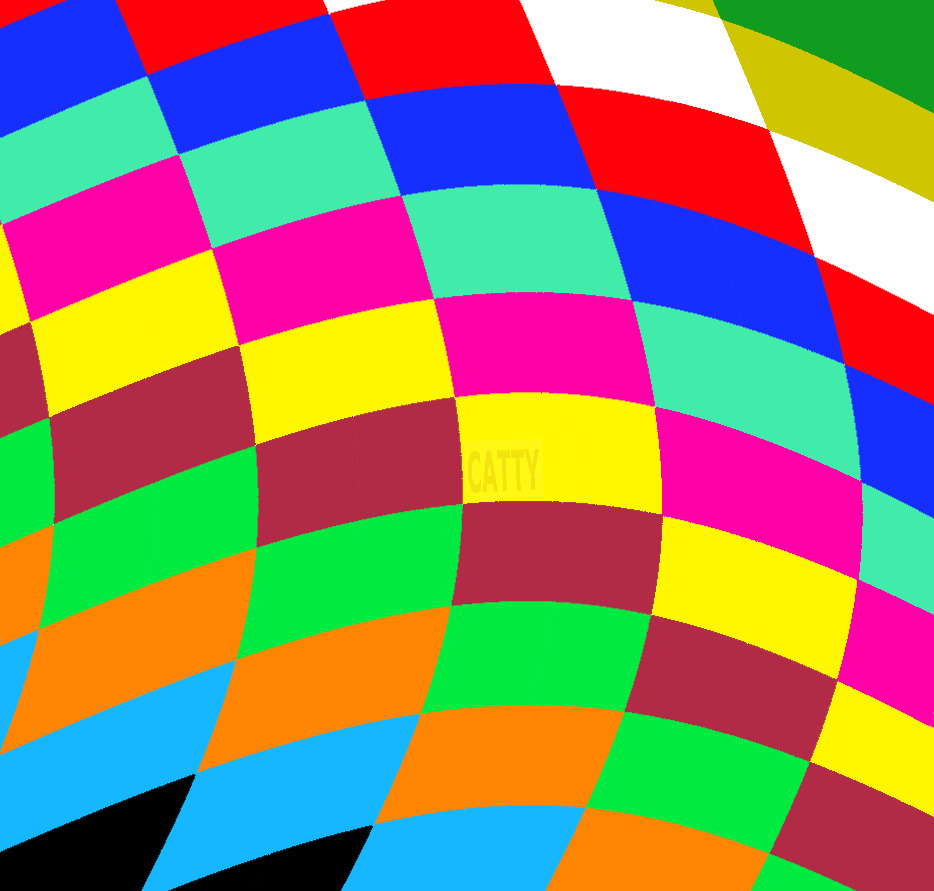Colorful Checkered Wave Pattern