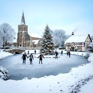 Winter Village Ice Skating