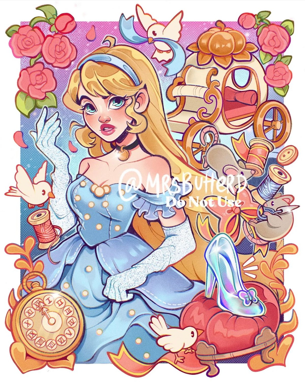 Cinderella Glass Slipper Art