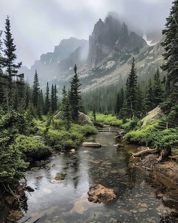 Mountain Stream Forest