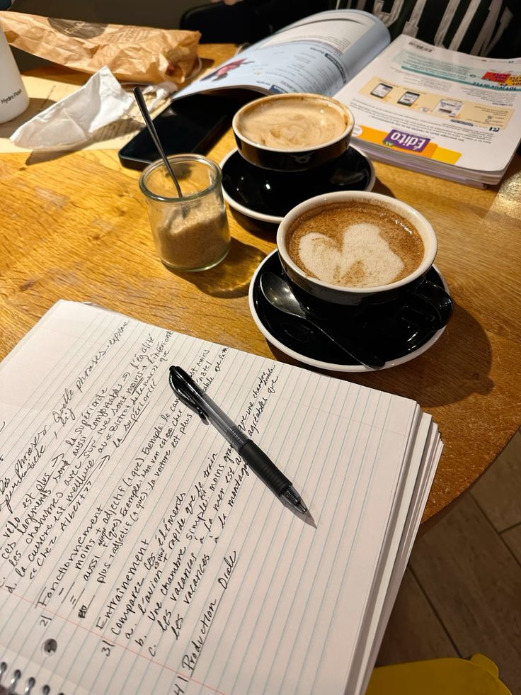 Laptop next to a cup of coffee on a desk