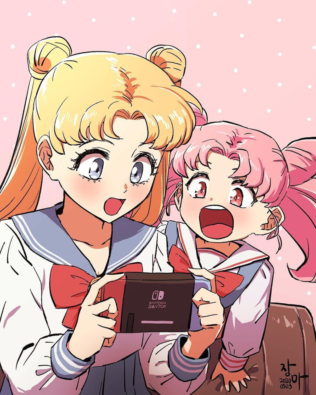 Usagi and Chibiusa