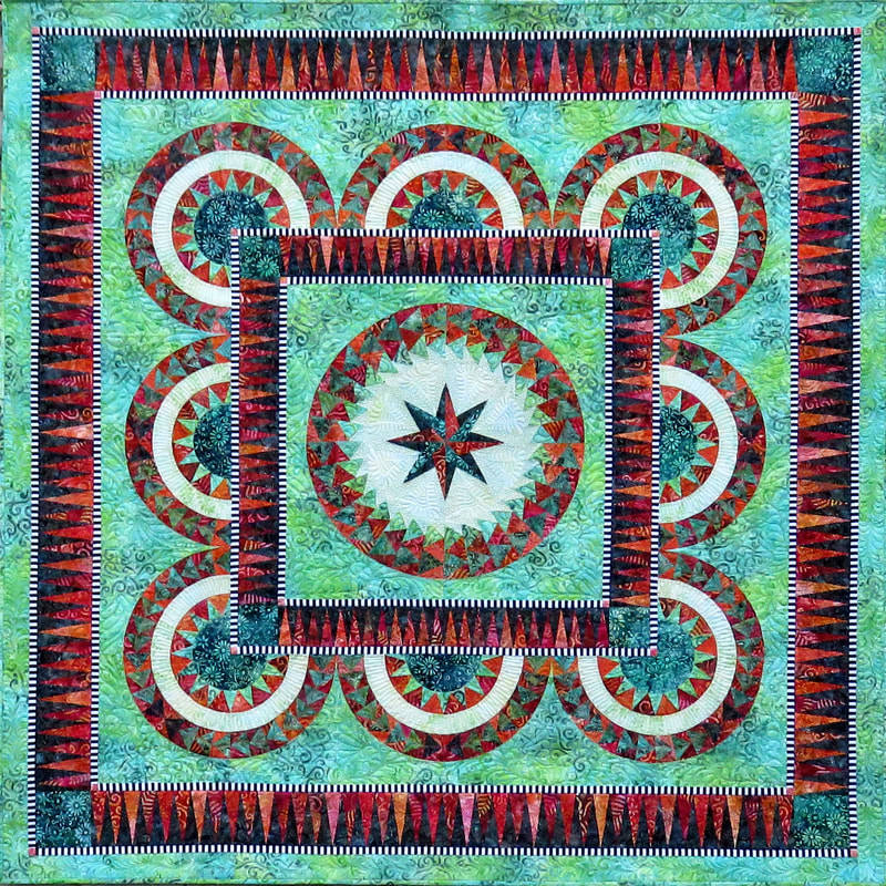 Geometric Quilt Star Pattern