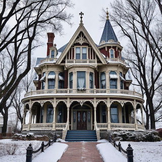 Victorian Mansion Winter