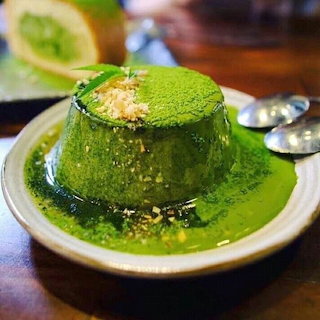 Matcha Pudding Dessert