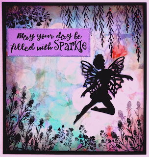Sparkle Fairy Silhouette Card