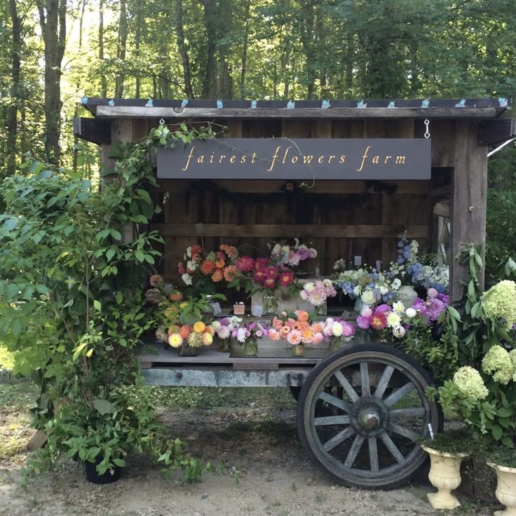Rustic Flower Farm Stand