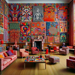 Colorful Art Gallery Interior