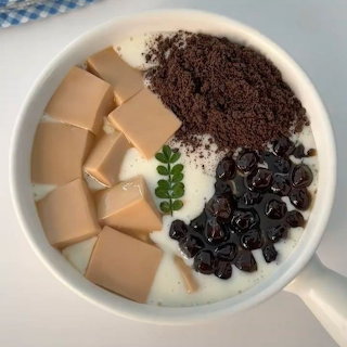 Coffee Jelly Dessert Bowl