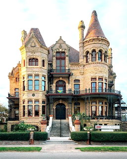Victorian stone mansion known as Bishop's Palace in Galveston, Texas