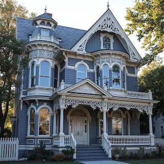 Victorian Mansion Blue House