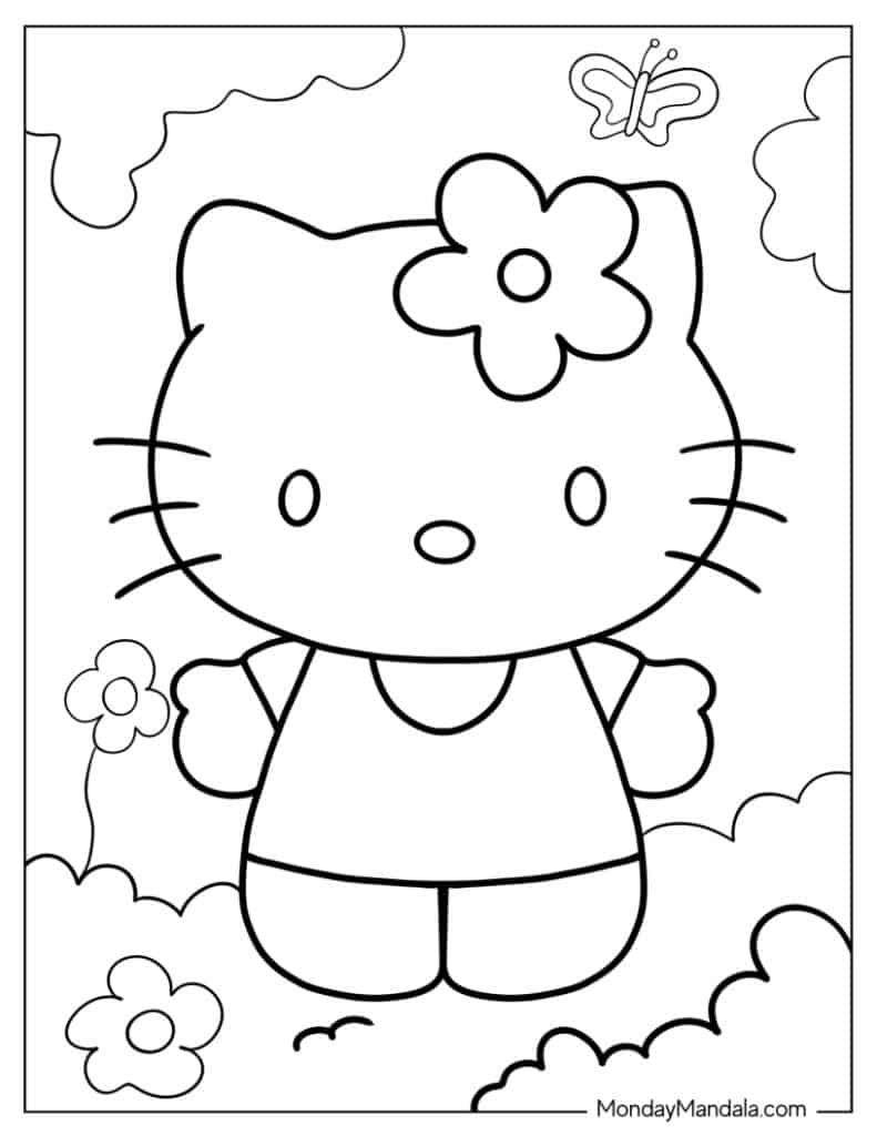 Hello Kitty With Flower
