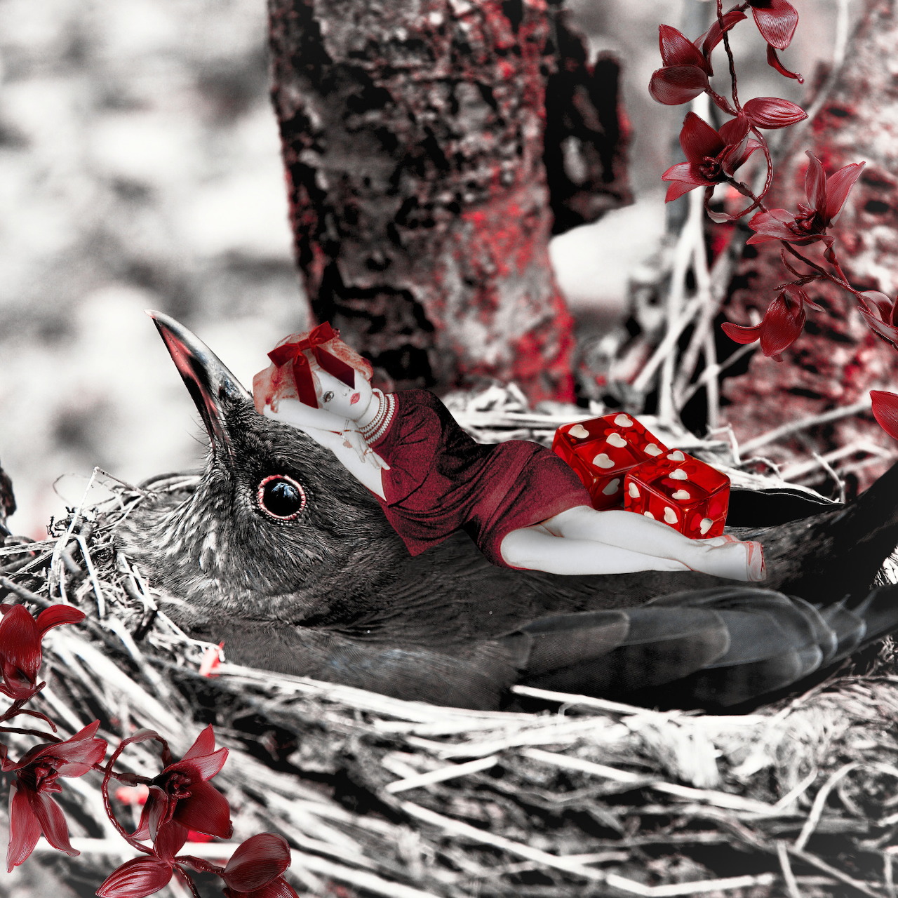 Surreal Rabbit Woman