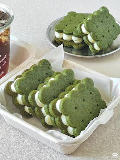 Matcha Sandwich Cookies