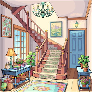 Cozy Home Entryway Staircase