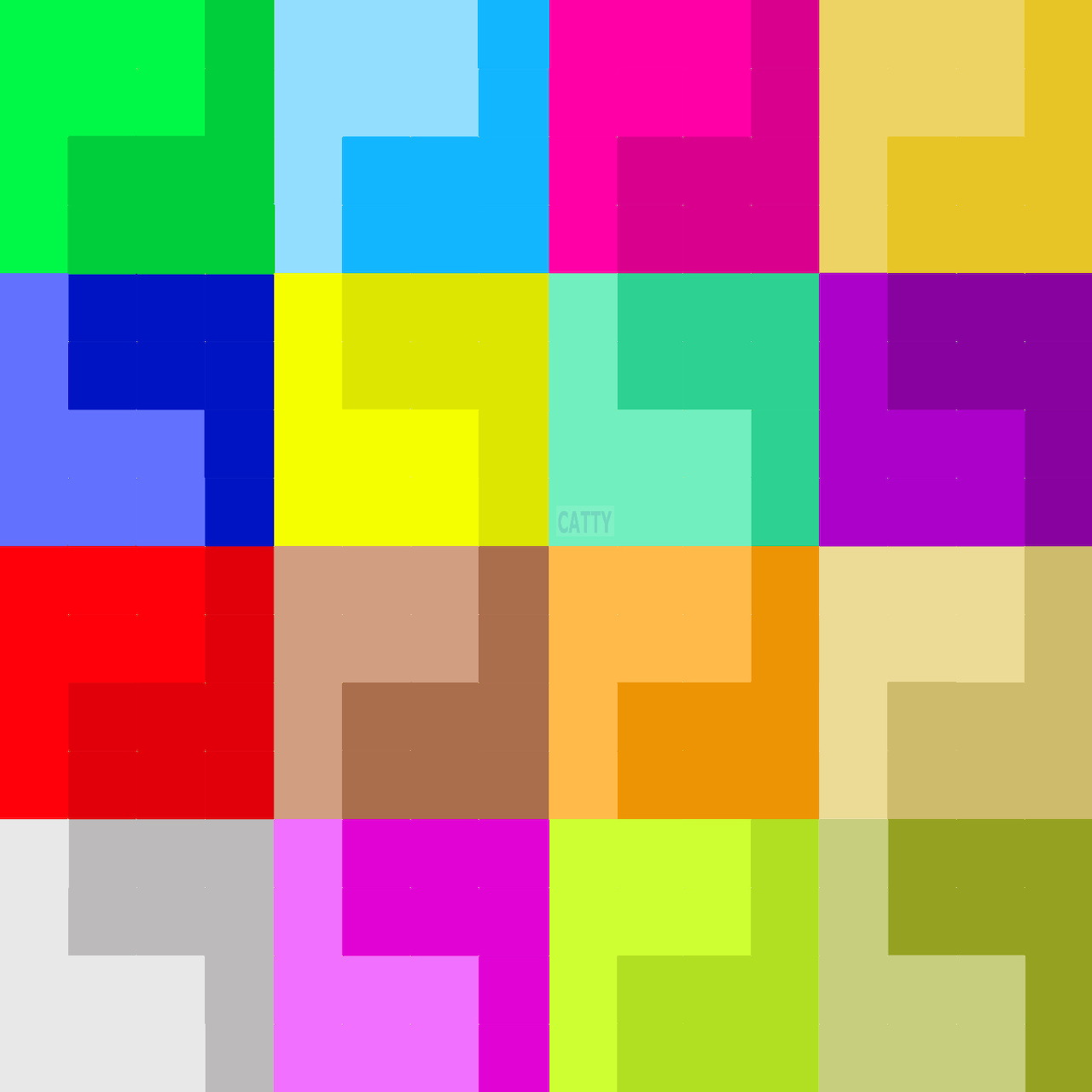 Colorful Geometric Squares Grid